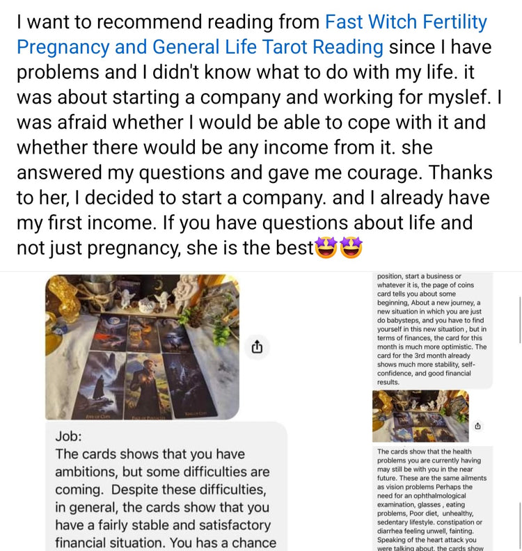 Screenshot of a client review